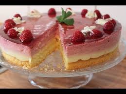 Leckere Und Erfrischende Pfirsich Himbeer Torte Pfirsich Melba Torte Sallys Welt Youtube