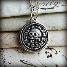 Skull Memento Mori Wax Seal Necklace Remember Your Mortality Wax Seal Jewelry Wax Seal Necklace Wax Seal Pendant