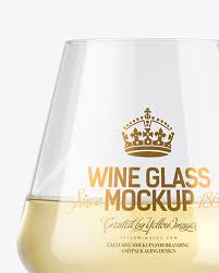 Download White Wine Glass Mockup In Cup Bowl Mockups On Yellow Images Object Mockups PSD Mockup Templates