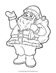 Have a holly jolly christmas with santa! Vintage Santa Coloring Page Free Printable Pdf From Primarygames