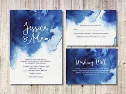 Navy Blue Watercolour Wedding Stationery Diy Printable Invitations Navy Wedding Invitations Blue Wedding Invitations Watercolour Wedding Stationery