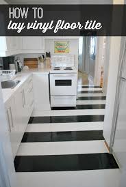 Black And White Luxury Vinyl Floor Tiles How To Lay Vinyl Black And White Flooring In Stripes Kitchen Flooring Budget Flooring Ideas Black And White Flooring