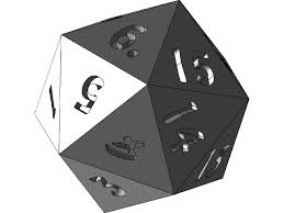 20 sided 20d dice flat icon for apps and websites. 20 Sided Dice 3d Cad Model Library Grabcad