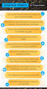 Science Topics For Presentation Presentation Topics Science Topics Writing Topics