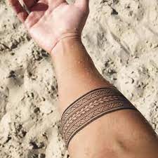 Polynesian Arm Band Tattoo Arm Band Temporary Tattoo Polynesian Armband Tattoo Samoan Armband Tattoo Tongan Armband Tattoo Tattoo In 2021 Band Tattoo Designs Leg Band Tattoos Wrist Band Tattoo