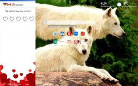 If you have your own one, just create an account on the website and upload a picture. White Wolves Wallpaper Hd New Tab Theme