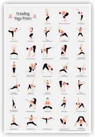Arhanta yoga follows the tradition of swami sivananda, but has added five yoga poses in this series for a more complete yoga practice. Standing Yoga Asanas Poses Paper Print Quotes Motivation Posters In India Buy Art Film Design Movie Music Nature And Educational Paintings Wallpapers At Flipkart Com