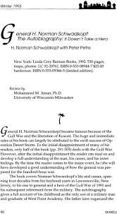 General H Norman Schwarzkopf The Autobiography It Doesn T Take A Hero H Norman Schwarzkopf With Peter Petre Aman 1993 Digest Of Middle East Studies Wiley Online Library