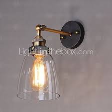 Rustic Lodge Wall Lamps Wall Sconces Metal Wall Light 110 120v 220 240v 60 W 2021 Us 55 17 Glass Wall Lights Wall Mounted Light Metal Wall Light