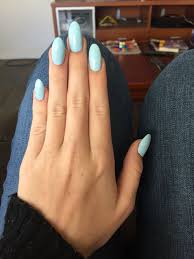 Stiletto nails may get in the way or worse, break. Almond Pastel Blue Acrylic Nails Nail And Manicure Trends