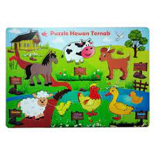 Hewan laut, hewan ternak dll. Animal Granja Puzzle Shopee Mexico