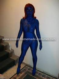 This homemade mystique halloween costume idea took about a month to do. Coolest Mystique Costume Mystique Costume Halloween Costumes For Kids Cool Costumes