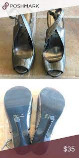 Rampage High Heels Gunmetal Grey Ish Color High Heels 5ish Inch Heel Worn A Few Times Rampage Shoes Heels High Heels Heels Rampage Shoes