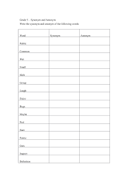 Our practice synonym and antonym worksheets for ks2 are great for helping year 3 to year 6 pupils learn to use more advanced vocabulary and opposites in spoken and written work. Synonym And Antonym Worksheet