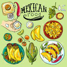 Mexican Food Illustration Mexican Food Recipes Food Illustration Design Food Illustration Art