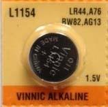 l1154 lr44 ag13 a76 alkaline button battery