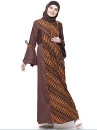 Baju Gamis Polos Kombinasi Batik Modern Fashion Dresses With Sleeves Dresses