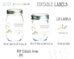 Mason Jar Dimensions Mason Jar Lid Label Size Mason Jar Lid