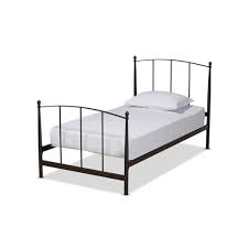 Beds can provide more than just a place to sleep. Baxton Studio Lana Modern And Contemporary Black Finished Metal Twin Size Platform Bed Walmart Com Walmart Com