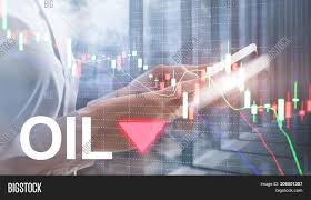 Oil Trend Down Candle Image Photo Free Trial Bigstock