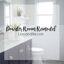 I wanted the design of the powder room to project a clean look and the asked to remodel the powder room in her client's 1980s home using reclaimed and treated wood from the midwest. Powder Room Remodel Bathroom Remodel Lilies And Life Interior Decorating Blog Home Decor Diy