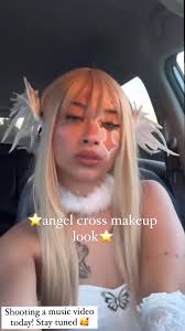 Cross Makeup White Paint Face