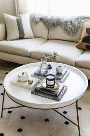 7 Darling Coffee Table Styling Ideas You Will Adore This Spring Daily Dream Decor In 2020 Round Coffee Table Decor Table Decor Living Room Coffee Table Styling