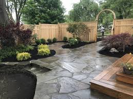 Flagstone patio pictures gallery landscaping work. Flagstone Patio Design In Medford Lakes New Jersey