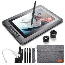 Parblo Mast10 10 1 Graphic Tablet Drawing Monitor 6 Shortcut Keys Batteryless Pen Passive Pen Mini Dp To Hdmi Adapter For Mac Tablet Monitor Produk