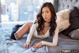 Free Porn Pics of Vina Sky posing in white bodysuit, knee socks and  sneakers - MyPornstarBook.net