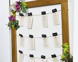 Wedding Seating Chart Frame Etsy