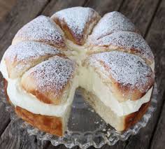 Swedish Cream Bun Cake Recipe Video Instructions Bun Cake Swedish Cream Bun Cake Recipe Cream Bun