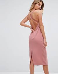 Bec + bridge | australian fashion label created by design duo bec cooper & bridget yorston. Bec Bridge Velvet Strap Dress With Cross Back In Pink Lyst