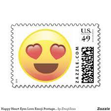 Happy Heart Eyes Love Emoji Postage Stamp Zazzle Com Happy Heart Emoji Postage Stamps
