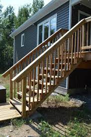 How To Build Deck Stairs From Pressure Treated Lumber Building A Deck Deck Stairs Decks Backyard