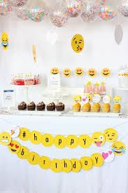 Birthday Party Ideas Teenage 16 16 Teenage Birthday Party Ideas Be The Cool Parent On The Block Teenage Birthday Party Emoji Birthday Party Emoji Theme Party