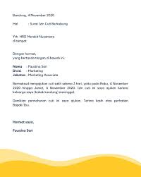 Contoh surat permohonan penambahan pegawai rumah sakit Contoh Surat Cuti Untuk Beragam Alasanmu Glints Blog