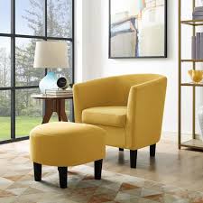 Accent Chair With Curved Back Ottoman Club Seat Armchair Etsy In 2020 Oversized Chair Living Room Chair And Ottoman Accent Chairs