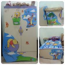 For Sale Kids Bed Room Kebinet 2 Door Bed Said Table Matters Price 100 Bd للبيع غرفة نوم اطفال كبت بابين سرير مع ماترس بحالة ممتازة السعر 100