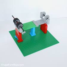 conveyor belt with lego bricks