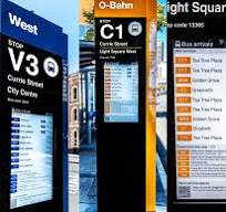 LCD Digital Bus Stop Totem | Electronic Timetable | Metromatics