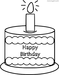 Pic candle birthday image birthday cake birthday cake clip art birthday cake with candles happy birthday coloring pages online. Birthday Cake Coloring Pages Coloringall