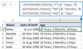 To calculate age manually is a fairly simple arithmetic procedure. How To Calculate Age In Excel From Birthday