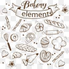 Toko Roti Unduh Gratis Bakery Roti Kue Cupcake Vektor Sketsa Bakery Unsur Unsur Dan Tableware Gambar Png