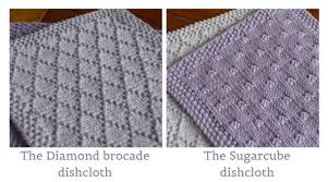 Learn how to knit a dishcloth with a basic dishcloth pattern, how to cast on, and cast off. The Diamond Brocade The Sugarcube Dischloths Knit With Henni