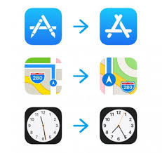Current Icons At Left And The New Version On Right Apple Maps App Store Icon New Ios