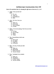 Contoh soal congratulation pilihan ganda beserta jawabannya contoh soal pilihan ganda bahasa inggris dan jawabannya kelas x semester 2 berikut ini berisikan materi tentang the expressions of thanking complimenting and congratulating selain itu ada juga bentuk soal dengan present perfect tense dan preposition of time. Soal Latihan Bahasa Inggris Asking For Repetition