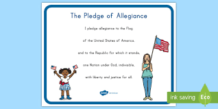 Question of the day,.freedom of speech? Pledge Of Allegiance Poster Teacher Made