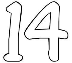 Color By Number Printables Number 14 Color By Number Org Printable Numbers Numbers Preschool Preschool Math Numbers