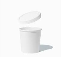 UNIQ Pint 16 oz Ice Cream To-Go Containers With Non-Vented Lids - 250/Case